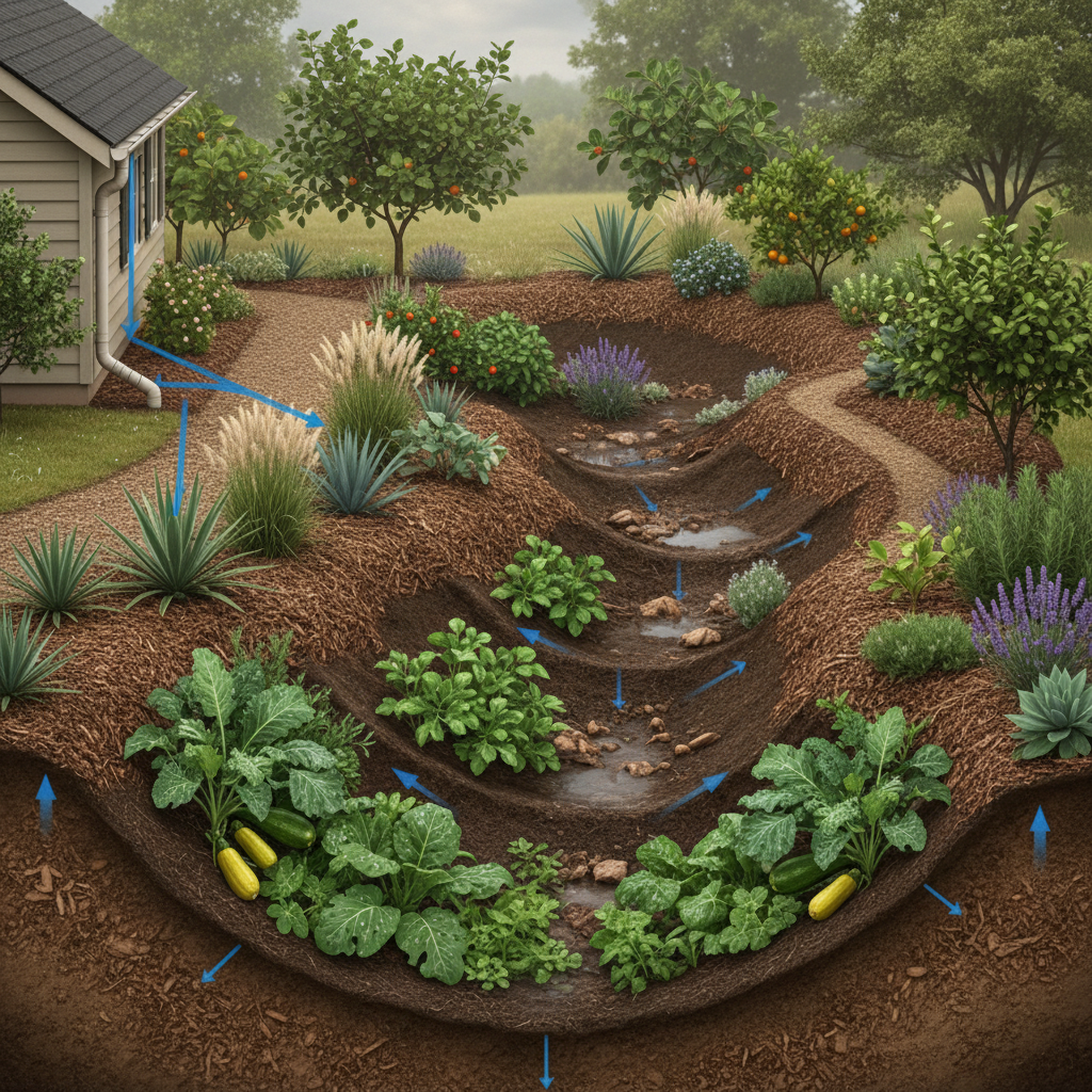 Water Harvesting Zones: Design Garden’s Natural Flow