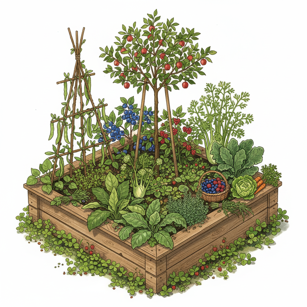Perennial Polyculture: Stack Functions in Small Spaces