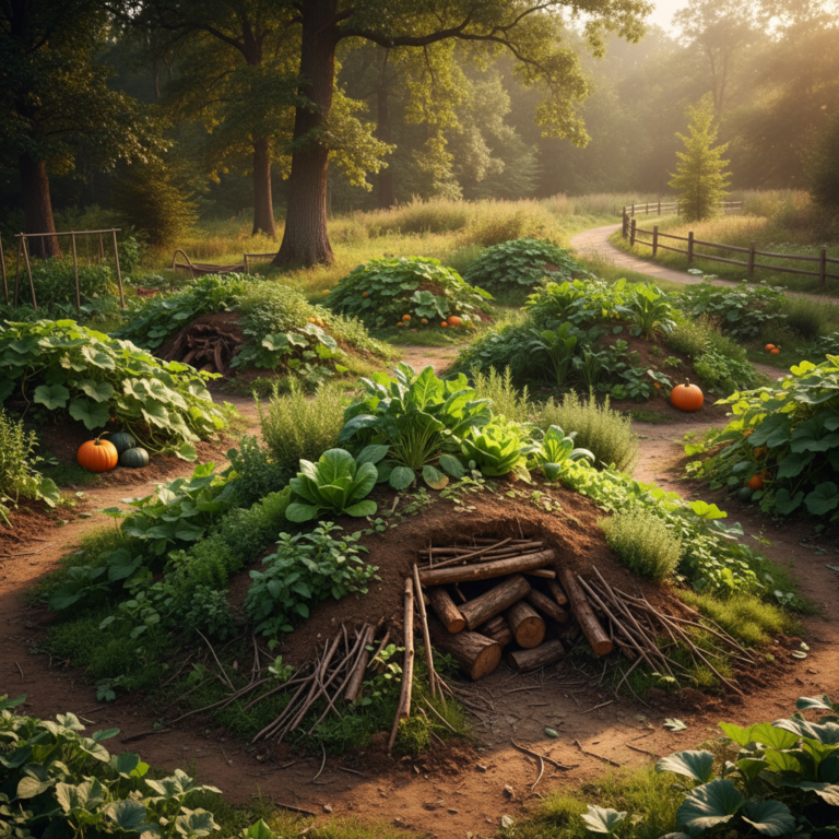 Hugelkultur Mounds: Bury Wood to Feed Soil for Decades