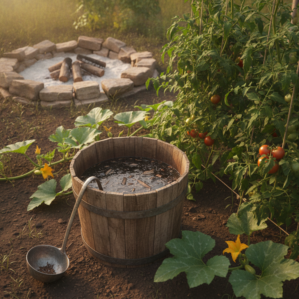 Ash Tea Brewing: Wood Fire Potash for Heavy Feeders